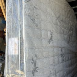 New King Size (76x80) Bamboo Pillowtop Mattress And Box Spring. Pick Up Is In Long Beach