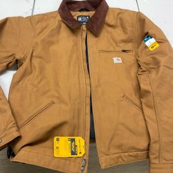 Carhartt Relaxed Fit Duck Blanket-Lined Detroit Jacket.  Size L Tall