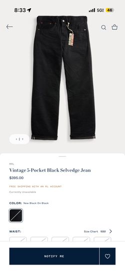 SEEKING RRL 40x32 denim