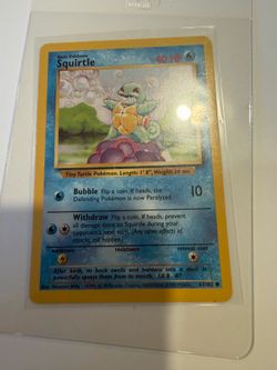 1999 POKEMON GAME 63 SQUIRTLE