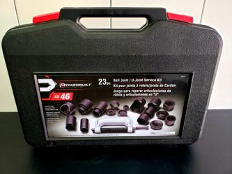 PowerBuilt Kit 46 Ball and U Joint Service Set, 23 Piece Tool Kit, Remove and Install Ball Joints