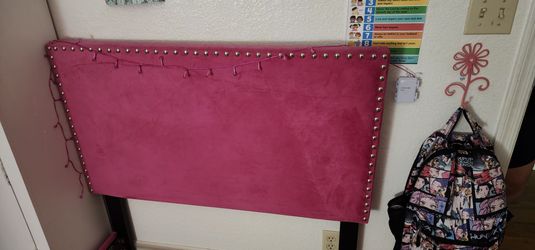 Pink twin size bed frame