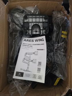 Ares Wing double monitor arm