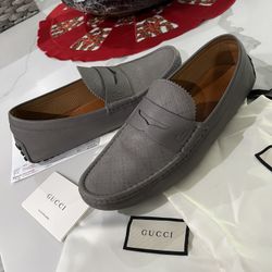 Gucci Men Leather Loafers Authentic