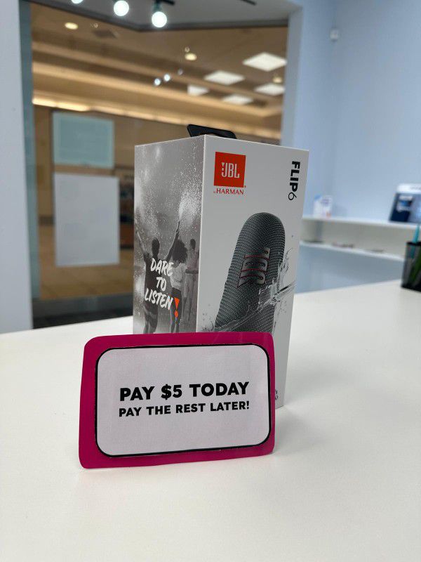 JBL FLIP 6 - Pay $5 DOWN AVAILABLE - NO CREDIT NEEDED