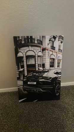 Lamborghini Paris Canvas Wall Art