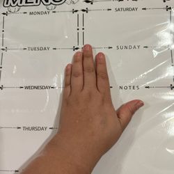Magnetic Menu Board for Fridge