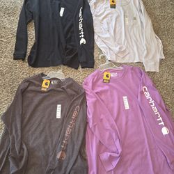 Women’s XL Long Sleeve Carhartt Shirt loose fit ((new)) $15 each!