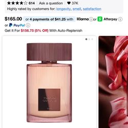 Tom ford cafe rose perfume 1.7 fl oz