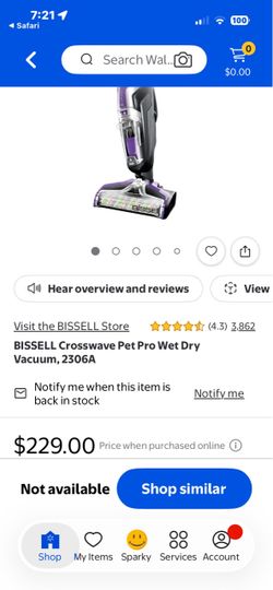 Crosswave pet pro wet dry vacuum