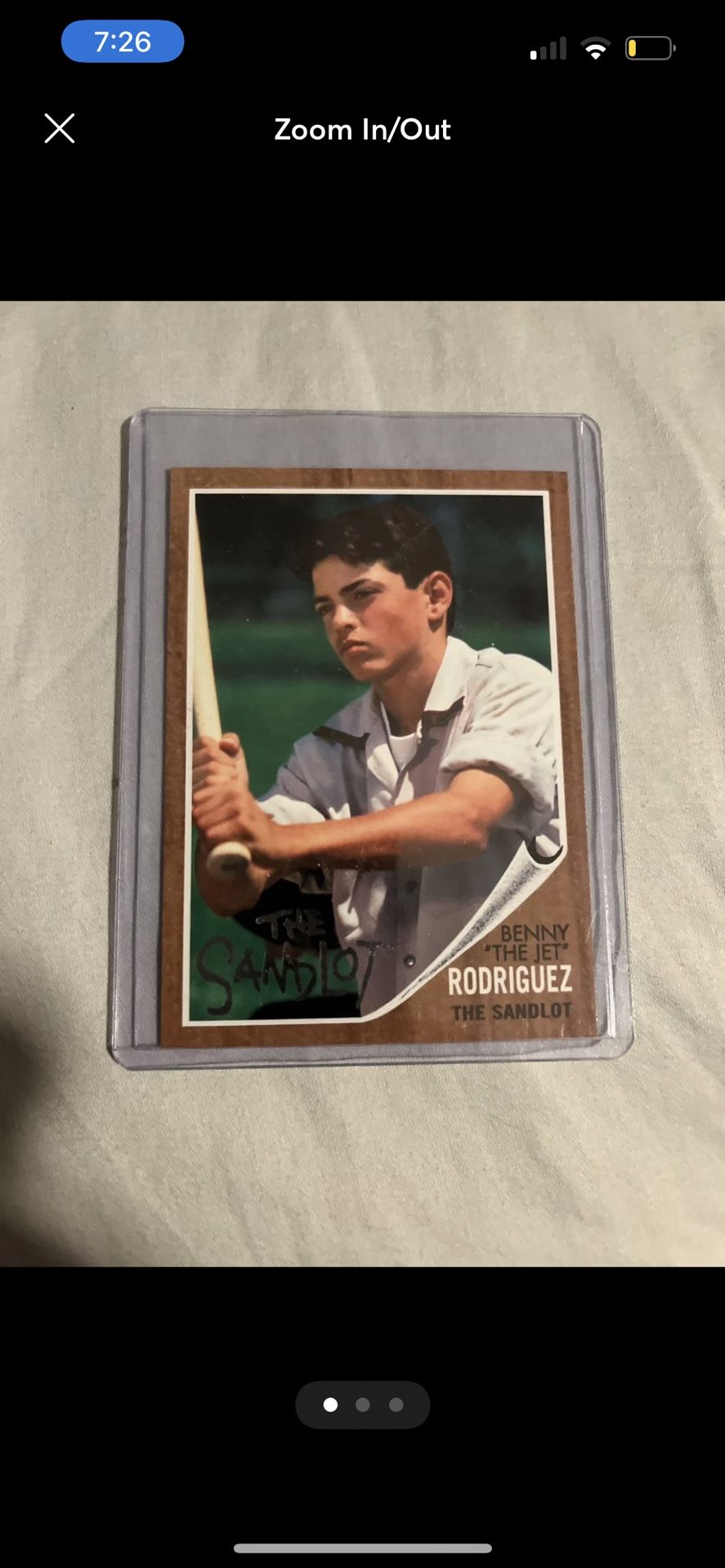 The Sandlot Topps Insert