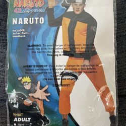 Spirit Naruto Shippuden Costume Sz Adult Large  Includes Jacket, Pants, Headband