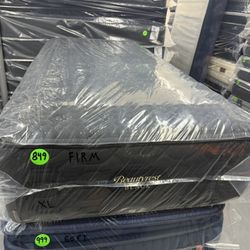 TWIN XL SIMMONS BEAUTYREST BLACK SERIES 3 (FIRM) MATTRESS & BOX SPRING BED SET