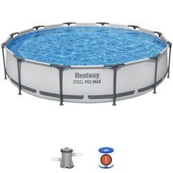 Pool 12ft x 30in Steel Pro Max + Pump and Filter