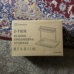 Seven blue 2 Tier Under Sink Organizer