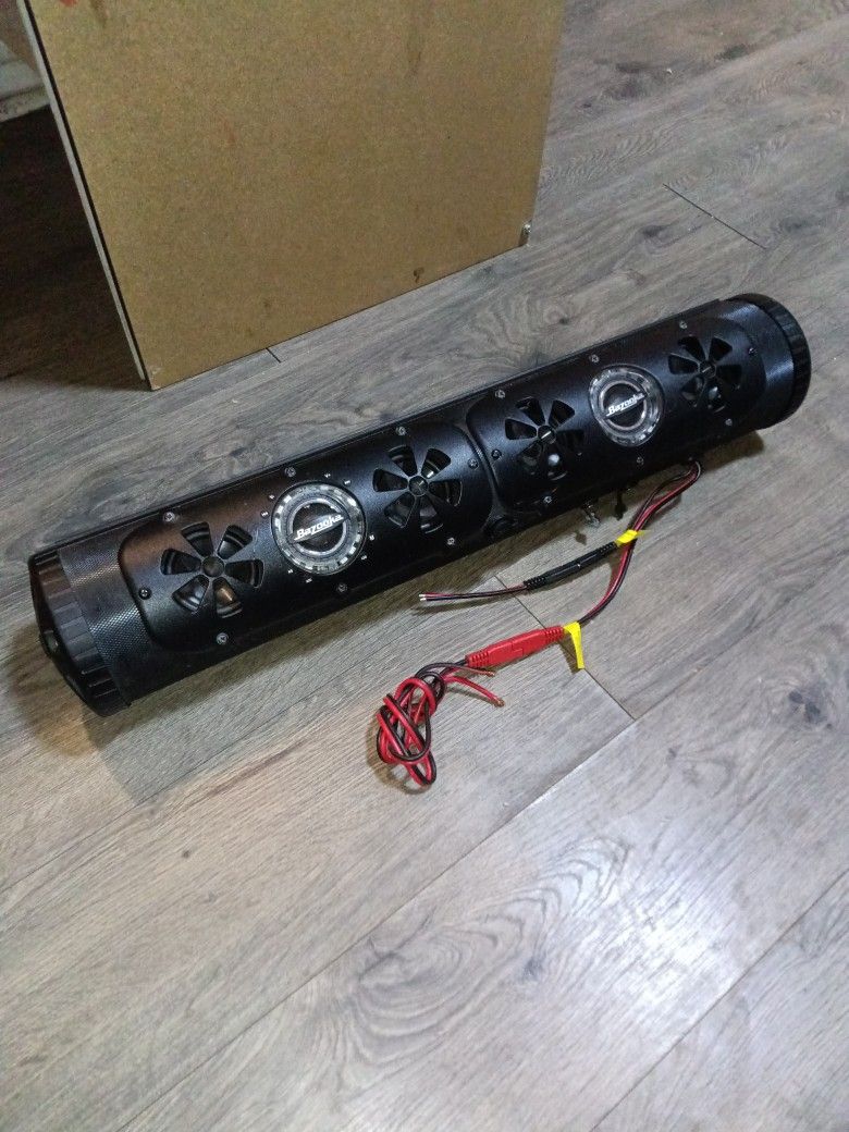 Bazooka Bass Tube Party Sound Bar W/ LED lights New