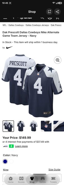 Dak Prescott Dallas Cowboys Nike Jersey