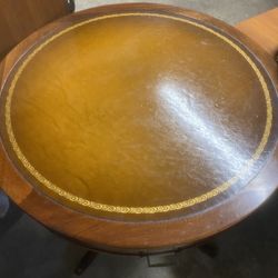 Antique Wood Round Table