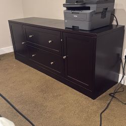 Dania credenza Dark Espresso Color filing cabinet