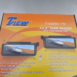 12.2 Car/Suv Tv Visor Monitors Brand New In The Box Color Is Tan $110firm Price Pickup Only Serious Buyers Please