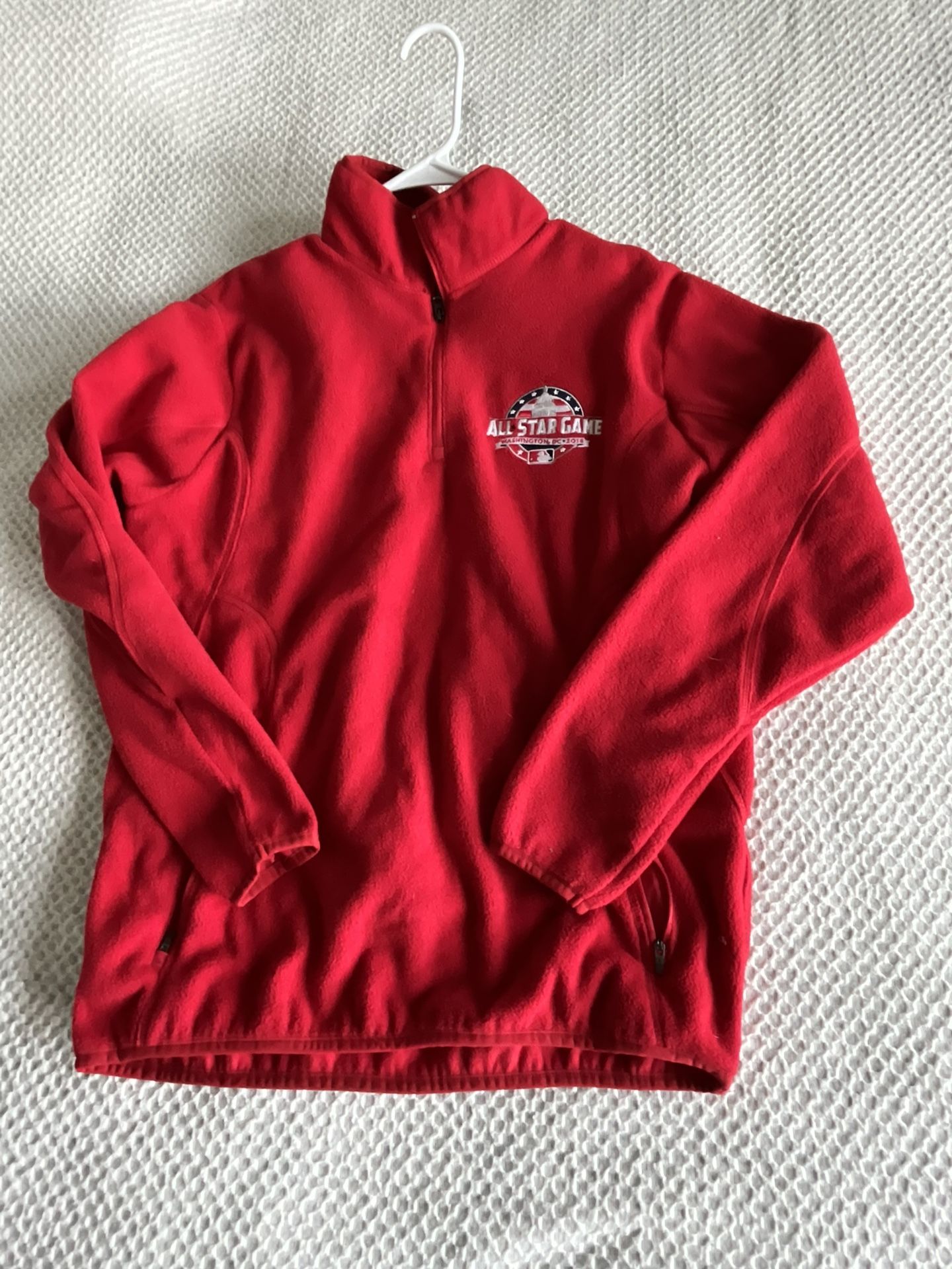 2018 MLB All Star Game Embroidered 1/4 Zip Pull Over Washington DC Nationals - M