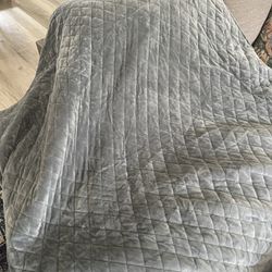 Gray 15lb Weighted Blanket