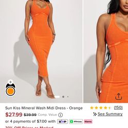 Women’s Orange Dress