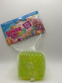 ORB Curiosities Sugar Swaps Cool Cubes Shimmers Squeeze Toy- green