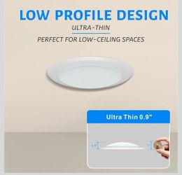 ECOELER 5/6 inch led disk lights