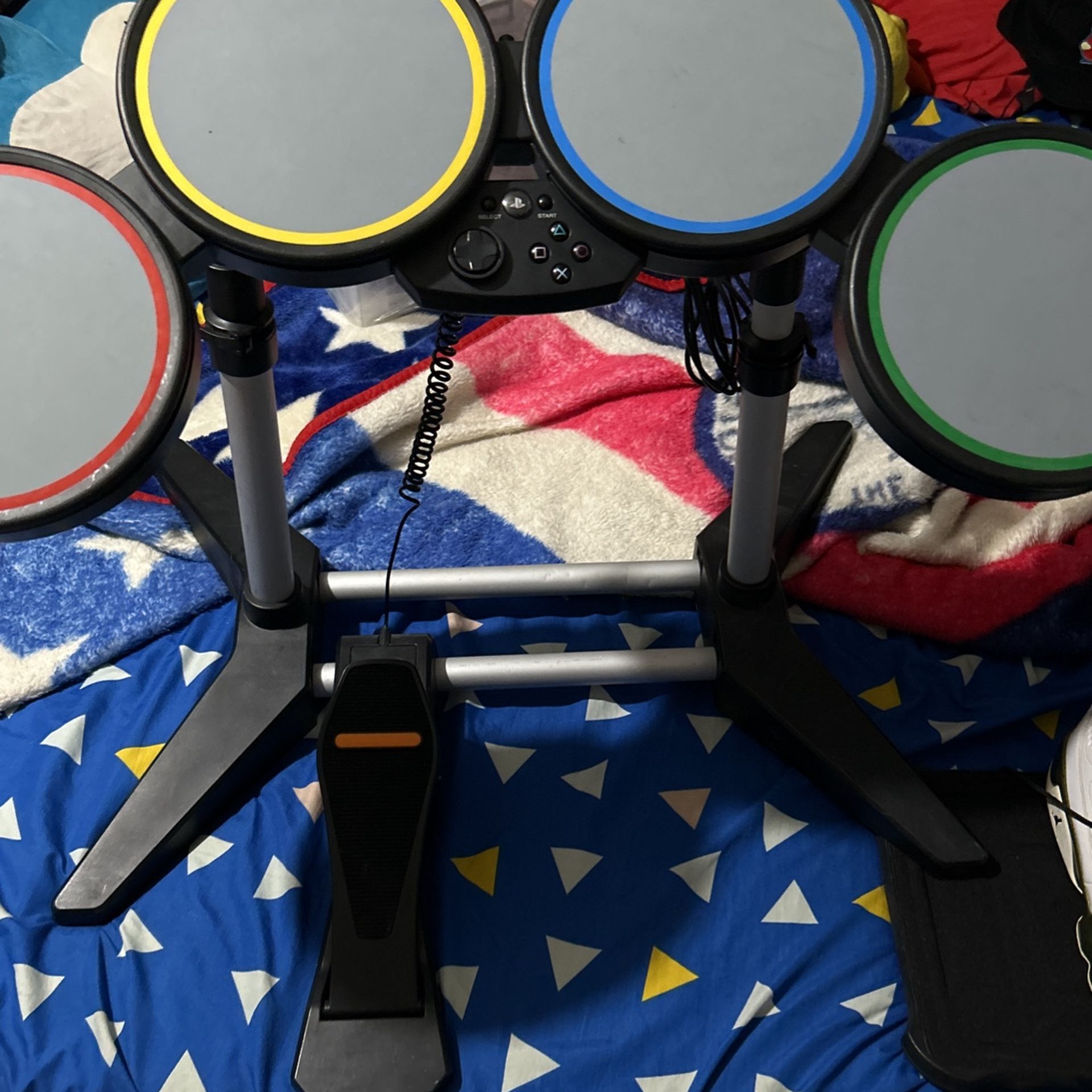 Rock Band (ps2,ps3,ps4)drum Set With Pedal