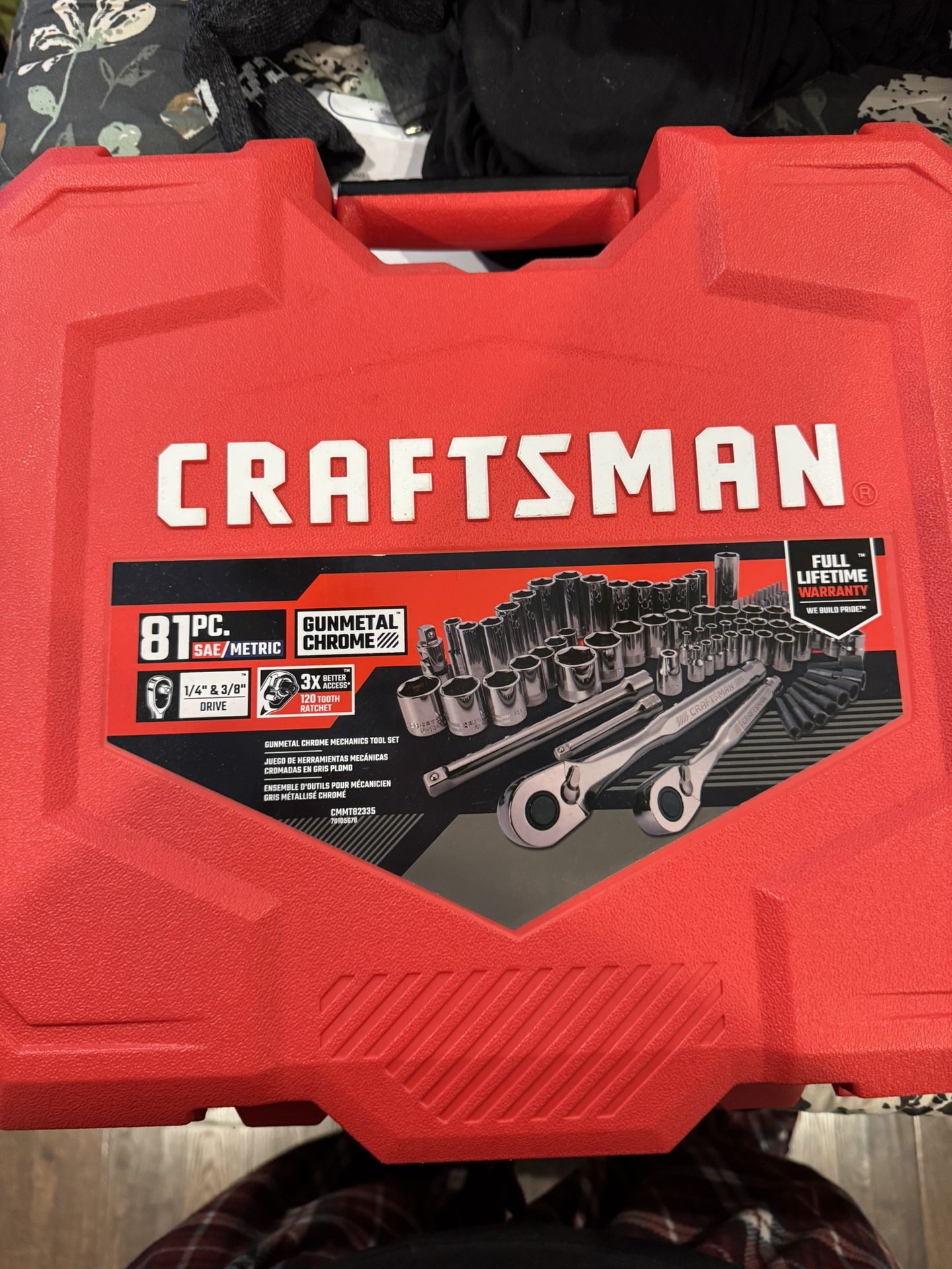 Craftsman 81 Pc Gun metal Chrome Set