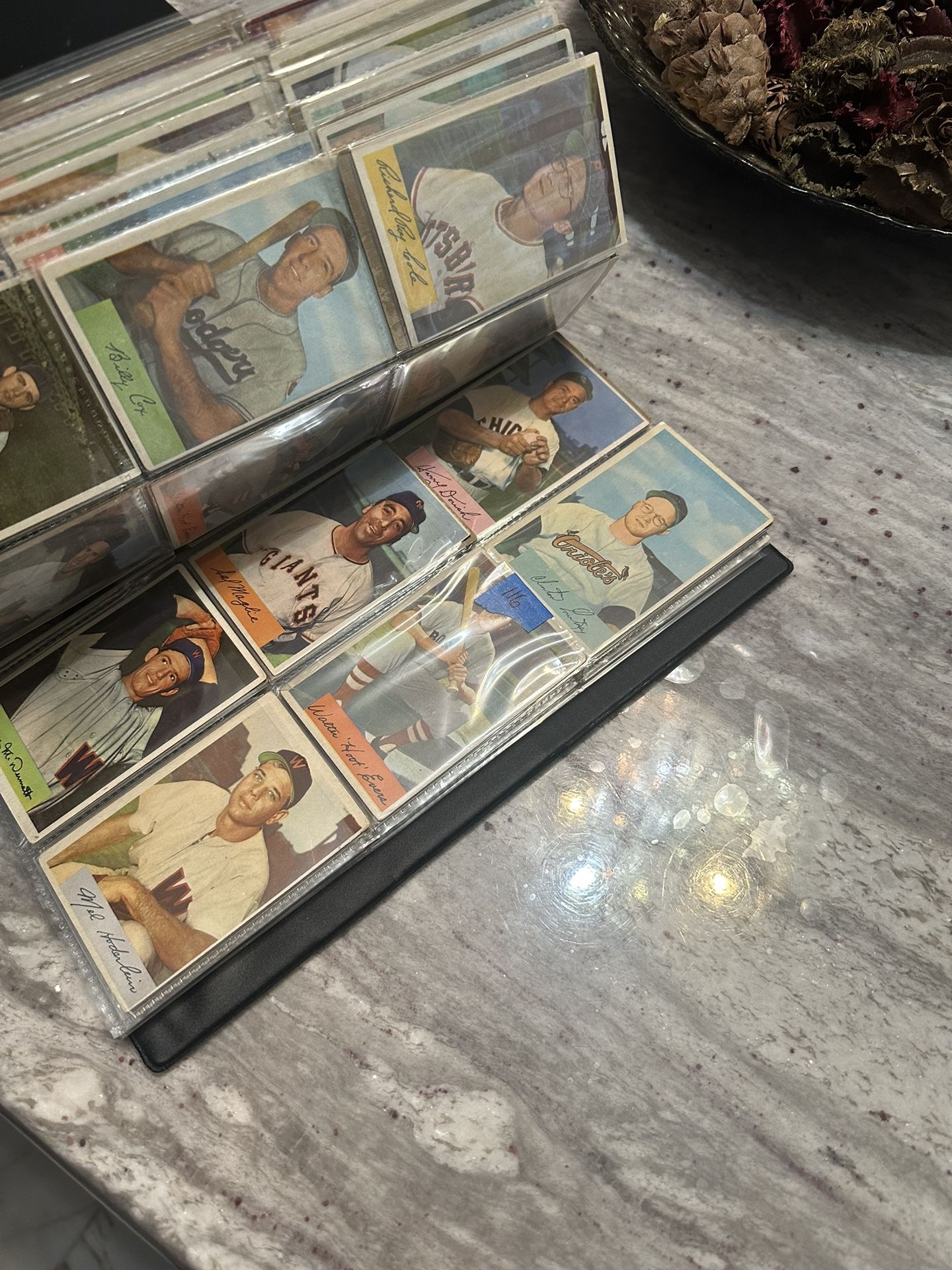 1950s Old Vintage Baseball Cards In Binder 235 Total Cards Asking $250