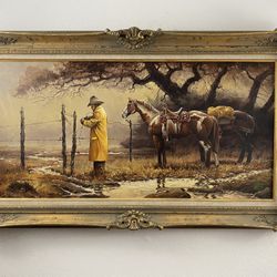 Oil painting on Canvas panel by Héctor Morales