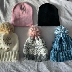 5 new women's hats, $5 each