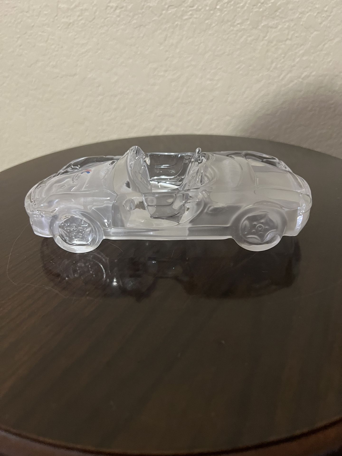 Porsche Boxster Glass Crystal Car Model Automobile Paperweight Magic Crystal by Nachtmann