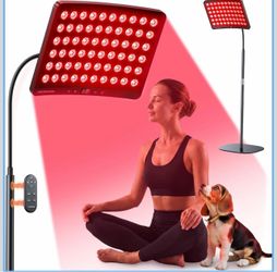 Red Light Therapy for Body, Red Light Therapy for Face Lamp Infrared Device 360°Adjustable Stand 660nm Red Lights&850nm Infrared Light Therapy for Bod