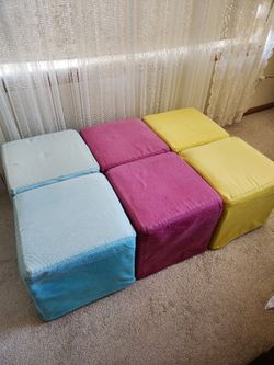 Ikea Square Poufs / Ottomans