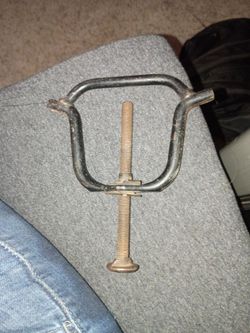 Antique iron clamp