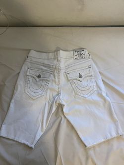 True Religion /White Shorts