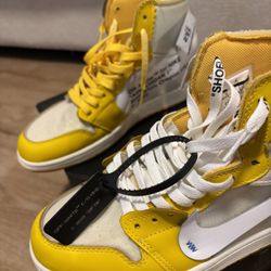 Off-white Air Jordan White And Yellow (Canary)
