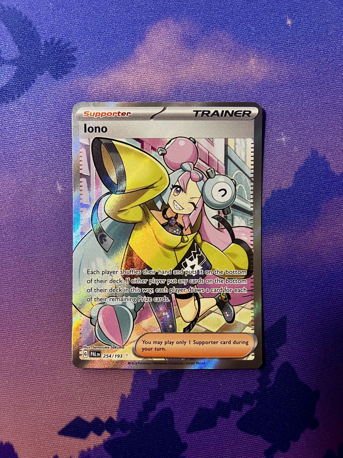 Iono - 254/193 (Full Art) SV02: Paldea Evolved Pokémon TCG