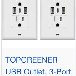 2pack USB Outlets New