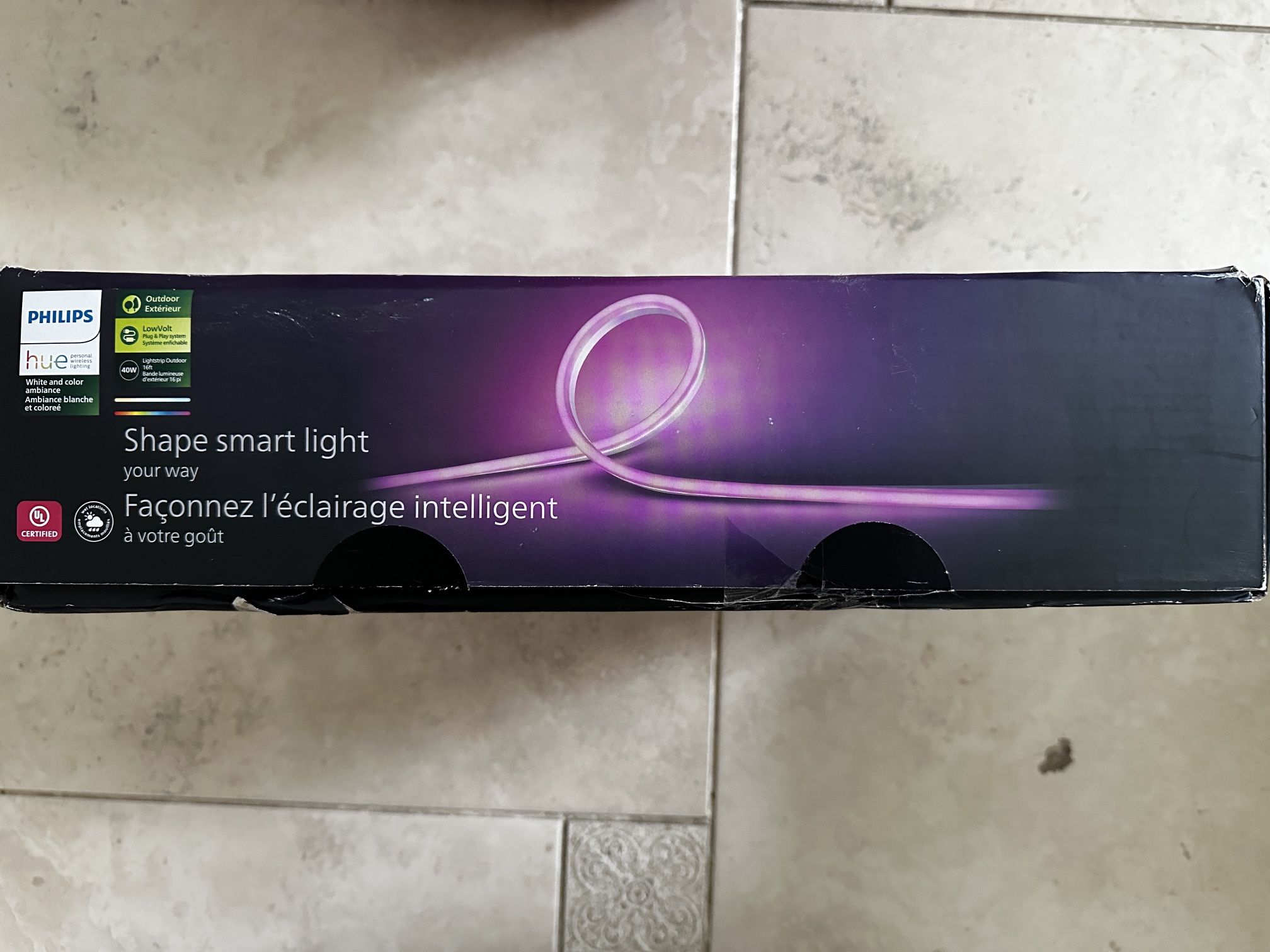 Philips Hue 16.4 ft. Low Voltage LED Smart Outdoor Color Changing Strip Light (1-Pack) New, Open Box Retail: $211+Tax!!! Transform your outdoor lighti