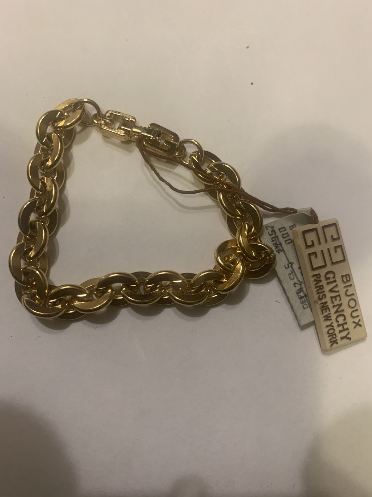 Givenchy Bijoux Vintage Gold Plated Chain Bracelet