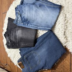 Take all Men’s jeans  Size 34x30  Brands are Williamrast, New York Nick Danger & Stitches & Rivets