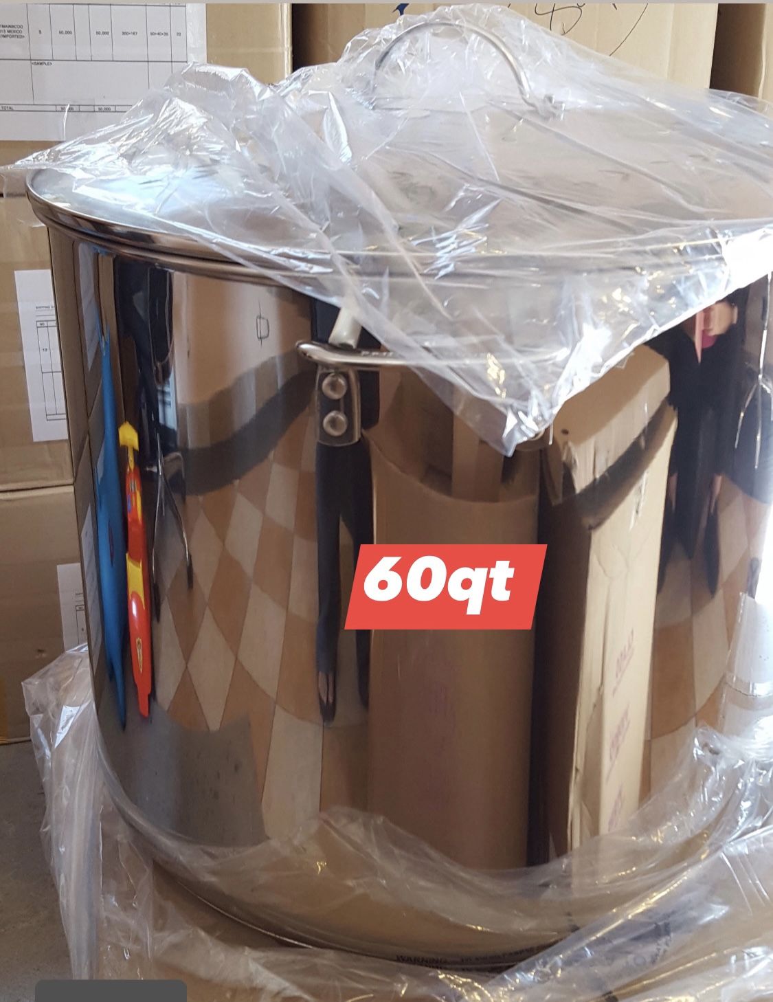 Olla de 60qt acero inoxidable Princess House 1 disponible ‼️🔥 Para mas información mandar mensaje 📩