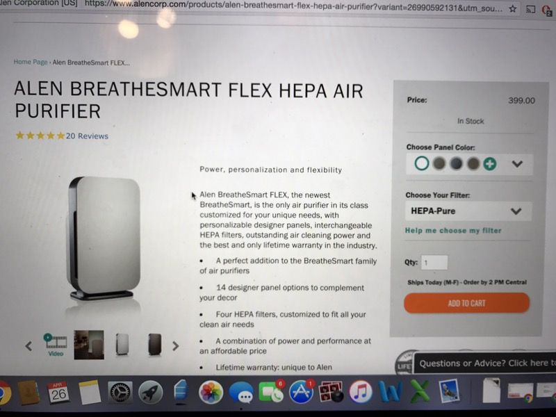 Alen BreatheSmart FLEX HEPA Filter