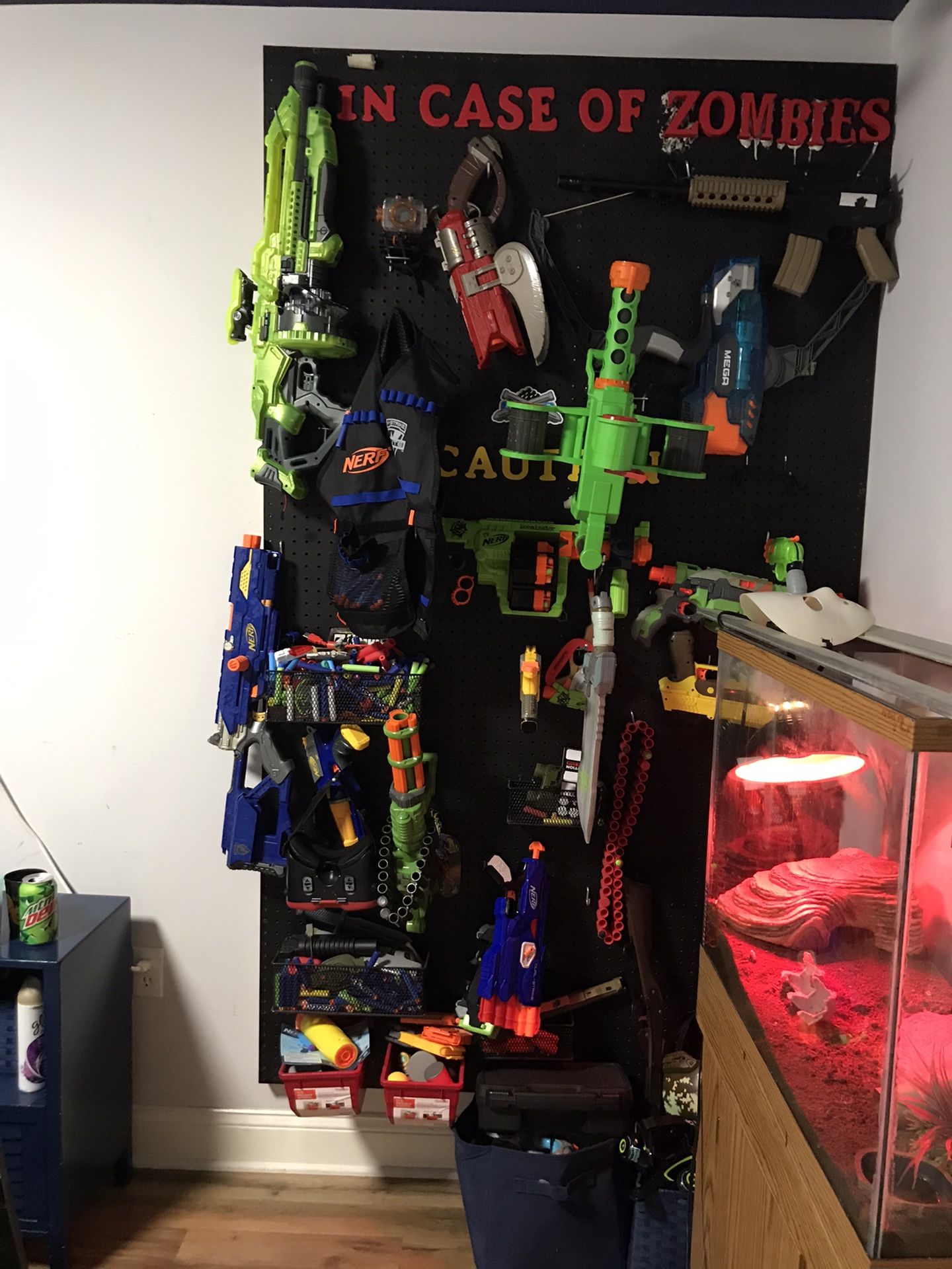 Nerf gun organizer