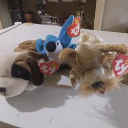 2 Beanie Babys And 1 Teenie Beanie Baby 