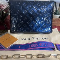LOUIS VUITTON  Vernis Alma PM Blue Infini